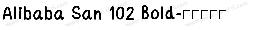 Alibaba San 102 Bold字体转换